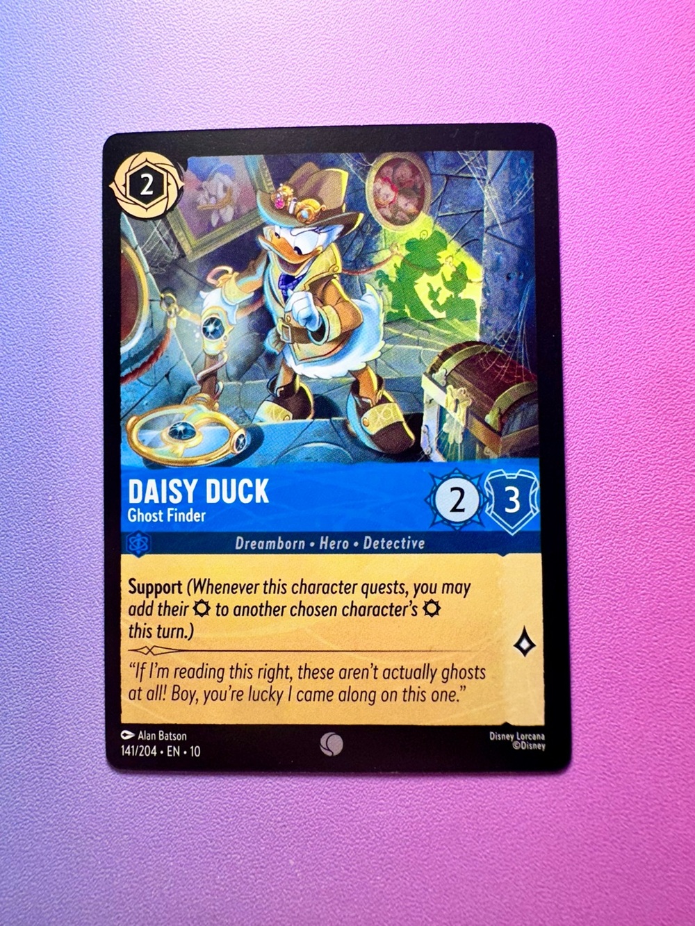 daisy duck [mickey & friends] - 141/204 (common) — lorcana: whispers in the well